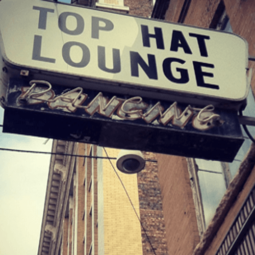 Logo for Top Hat Lounge