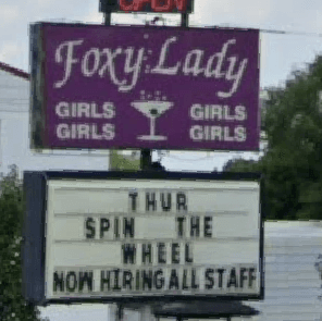 Logo for Foxy Lady Gentlemen's Club