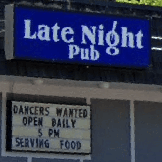 Logo for Late Night Pub