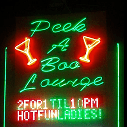 Logo for Peek-A-Boo Lounge