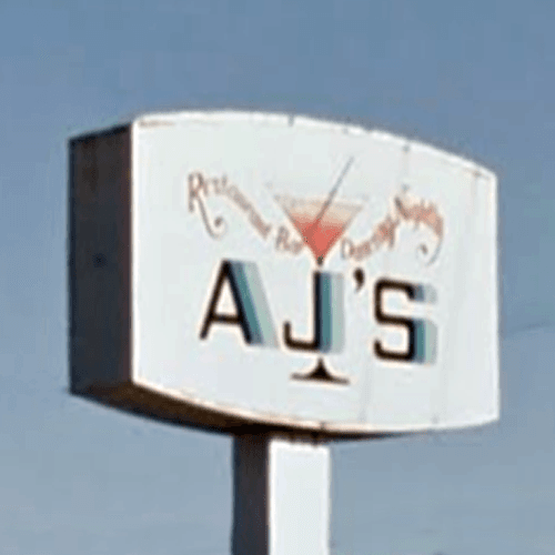 Logo for AJ's