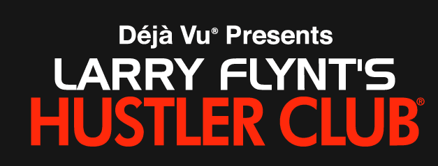 Logo for Deja Vu presents Larry Flynt's Hustler Club