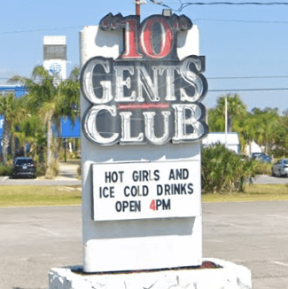 Logo for Club 10 Gentlemens Club