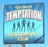 Logo for Too Much Temptation Gentlemen's Club